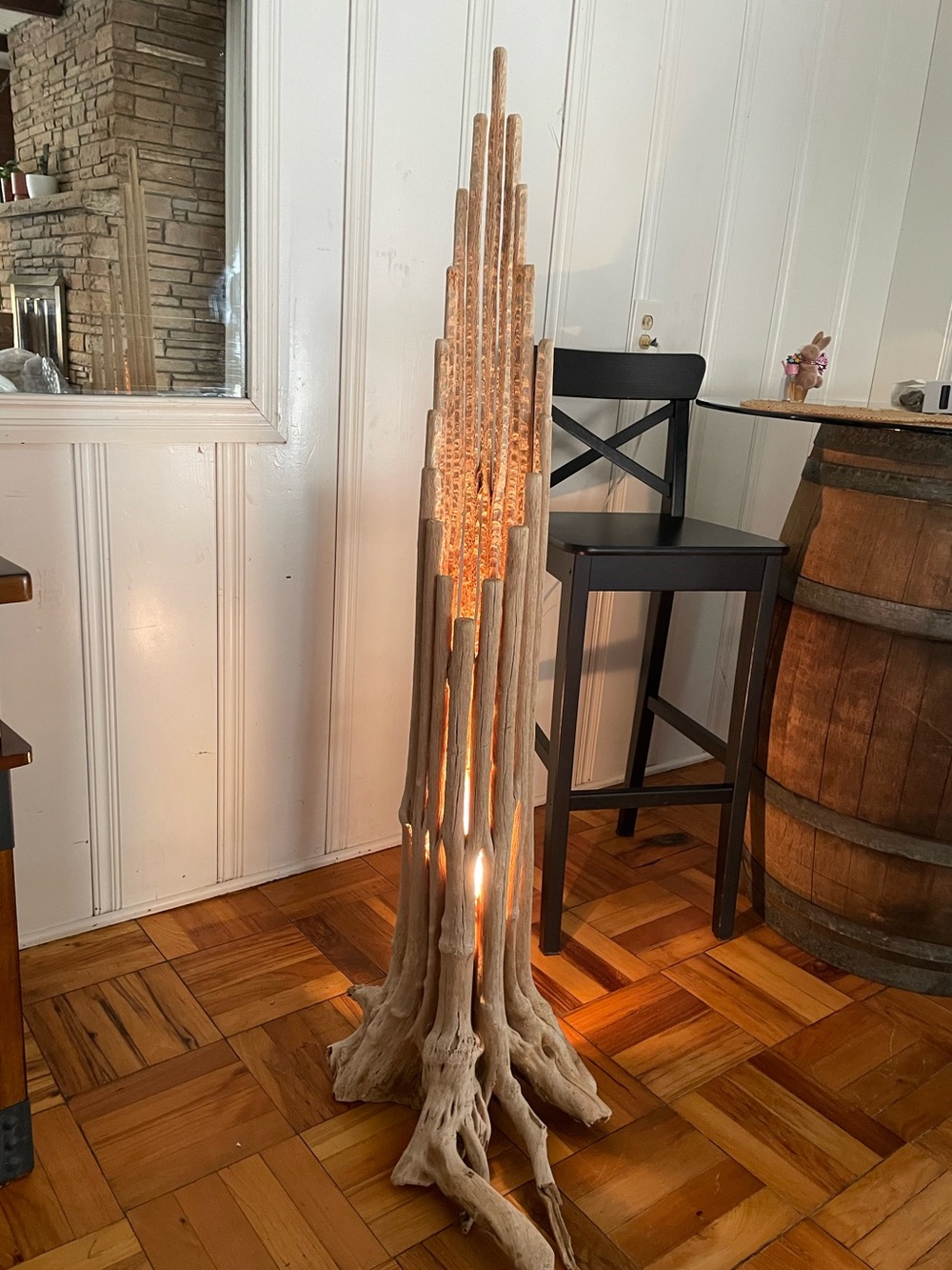 Vintage Saguaro Cactus Skeleton🌵 Floor Lamp